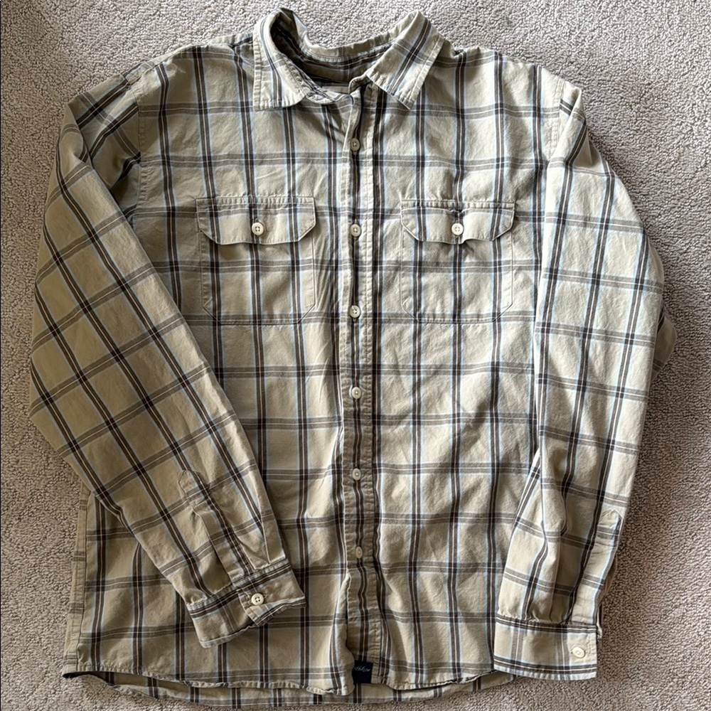 Plaid Button-Up Shirt